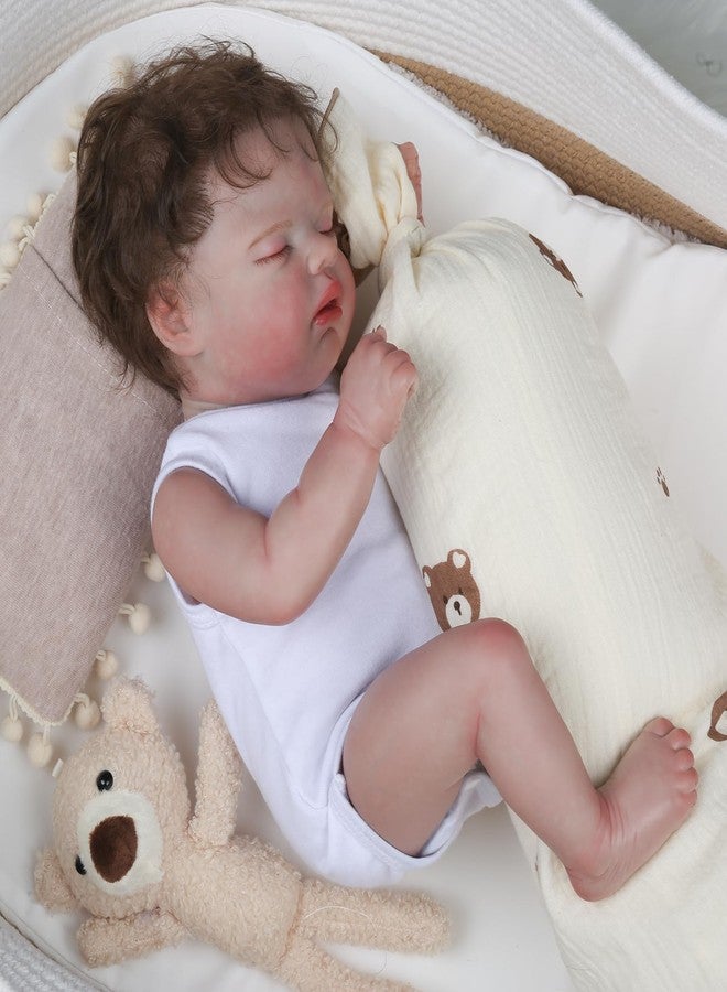 KSBD Lifelike Reborn Baby Dolls - 16 Inch Realistic Newborn Baby Dolls with Cloth Body, Sleeping Real Life Baby Boy Dolls for Kids 3+ - Image 3